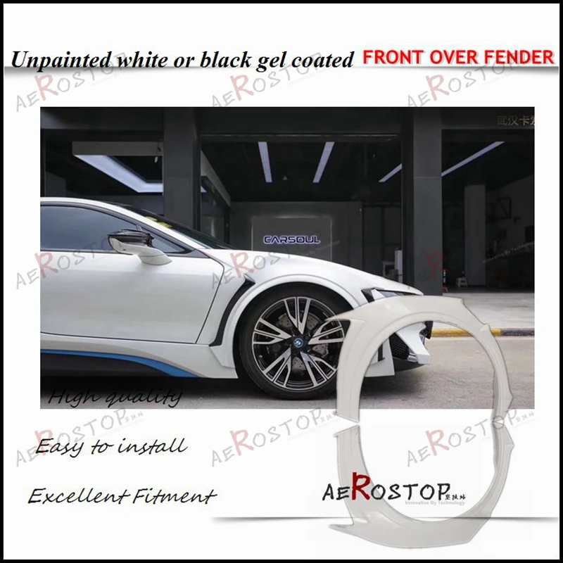 Неокрашенный FRP стекловолокна ENERGY MS EVO Стиль Спереди над крыло W. Канал для 2014
