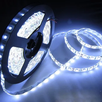 

5M LED Strip Waterproof 5050 Day White 300 LED Light Flexible Strip Lighting 12V DIY Party Lighting props