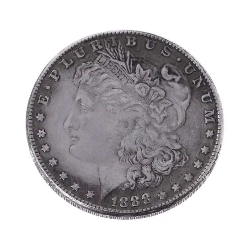 Новинка 1888 стальная Морган доллар магические трюки реквизит Памятная коллекция монет