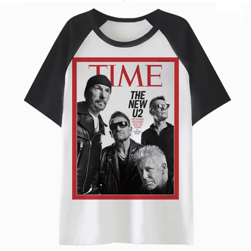 

u2 t shirt male t-shirt men top hip tee clothing streetwear hop tshirt for harajuku funny F3047