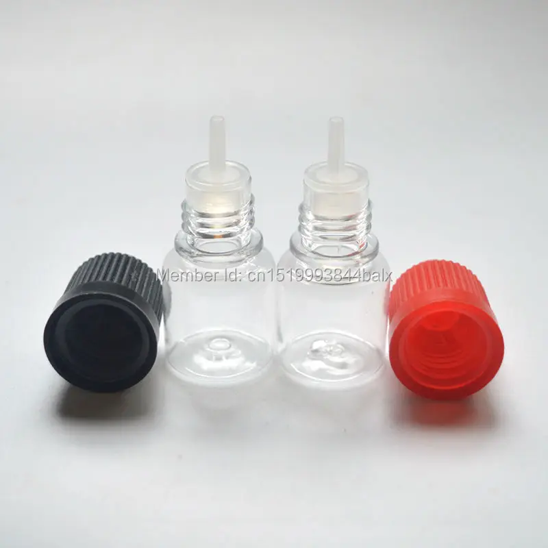 

Hot Hard Clear PET 3ml Plastic Dropper Bottle with Childproof Cap And Long Needle Tip for E Liquid Empty Bottle 200pcs