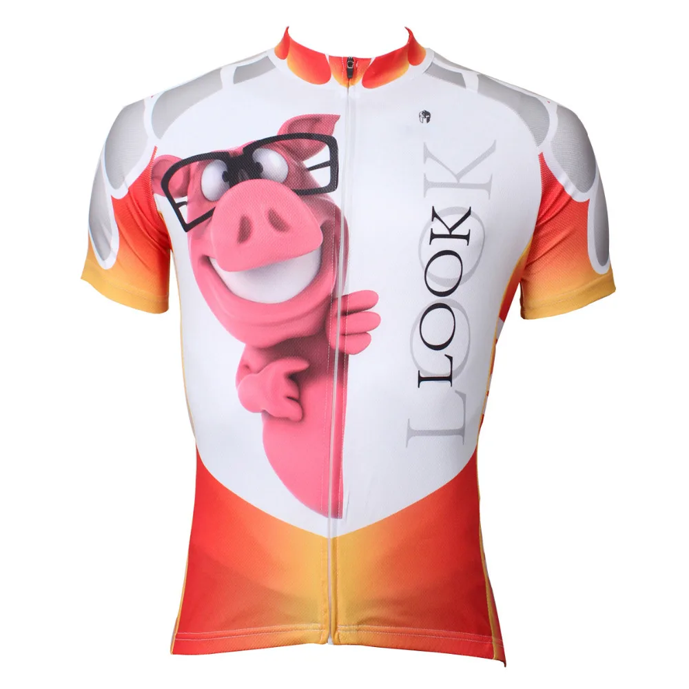 Men Bike Short Sleeve Cycling Jersey"3D Small Pig"Cycling Clothing Men