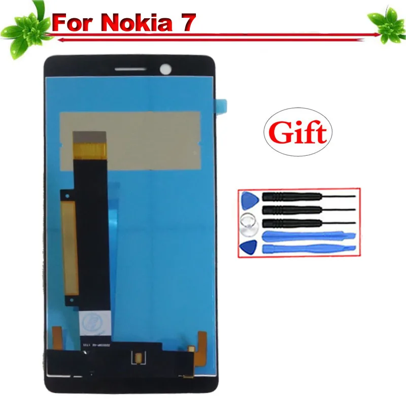 

100% Tested Replacement for Nokia 7 LCD Display Touch Screen Digitizer Full Assembly for Nokia 7 Display With tools