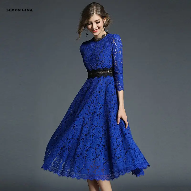 gina lace embroidered evening dress