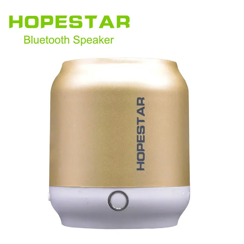 HOPESTAR H8 Мини Bluetooth динамик Портативный беспроводной бас стерео MP3 плеер Поддержка USB TF AUX FM handfree для телефона компьютера - Цвет: gold