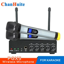 Excelvan PGX5 беспроводной микрофон караоке микрофон двойной Мини Портативный беспроводной Bluetooth микрофон для ПК динамик открытый KTV