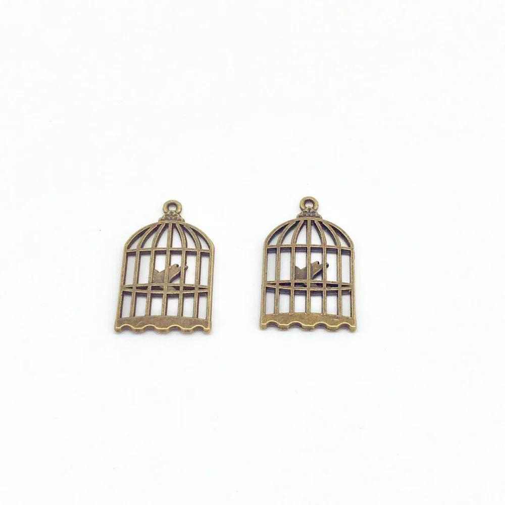 

20 pcs Vintage birdcage charms bird Pendants fit DIY necklace earring bracelet charms Jewelry Making
