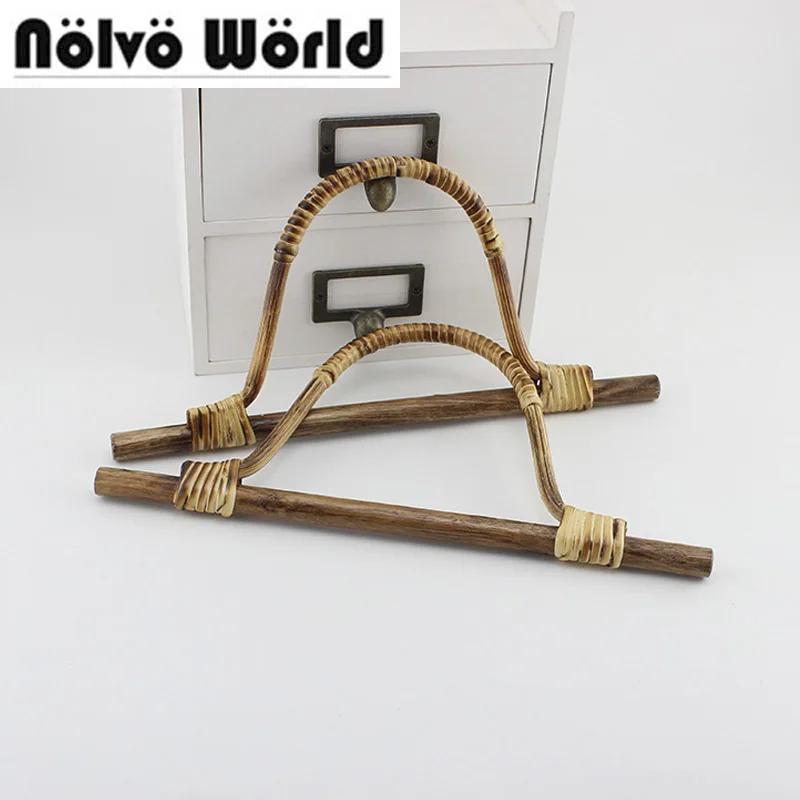 1 pair=2 pieces,28X14cm Natural Rattan handle for design exclusive knit