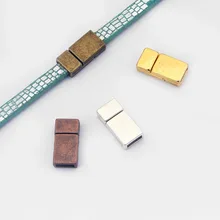 5 шт четыре цвета плоские магнитные застежки подходят 5*2 мм плоский кожаный шнур браслет ожерелье ювелирные изделия изготовление Аксессуары материал