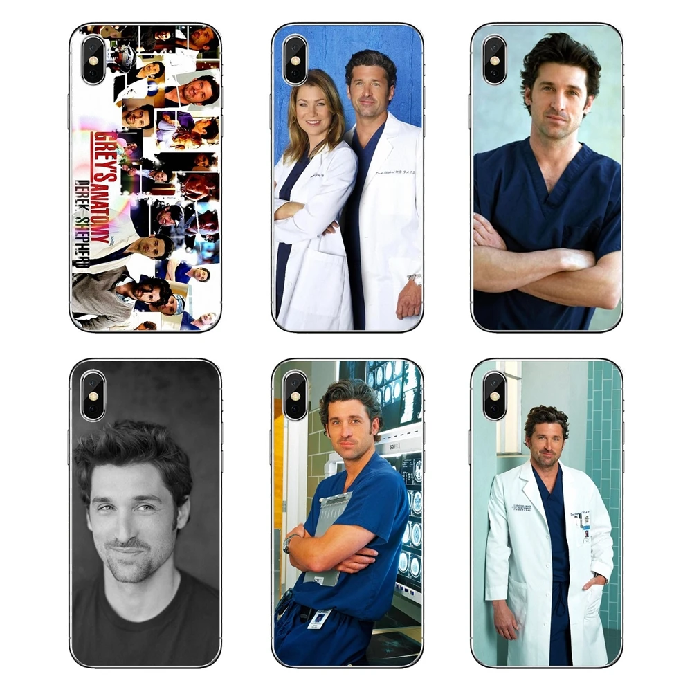 

Derek Shepherd Greys Anatomy Poster For Motorola Moto X4 E4 E5 G5 G5S G6 Z Z3 G3 C Play Plus Soft Transparent Shell Covers