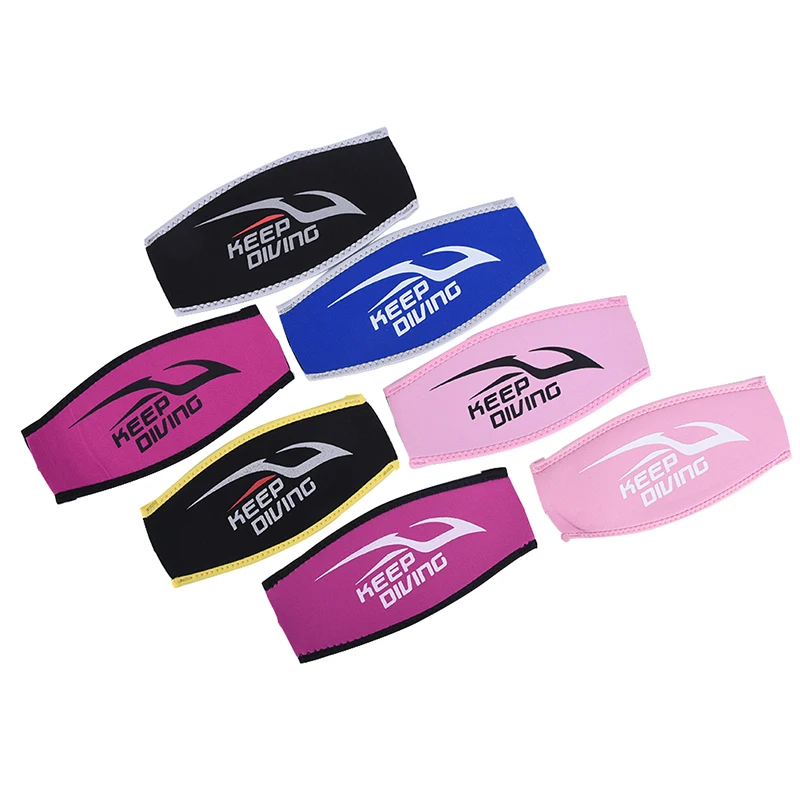 Neoprene 5Colors Diving Mask Head Strap Cover Mask Padded For Added Comfort Equipment Tool Protect Long Hair Band Strap-Wrapper