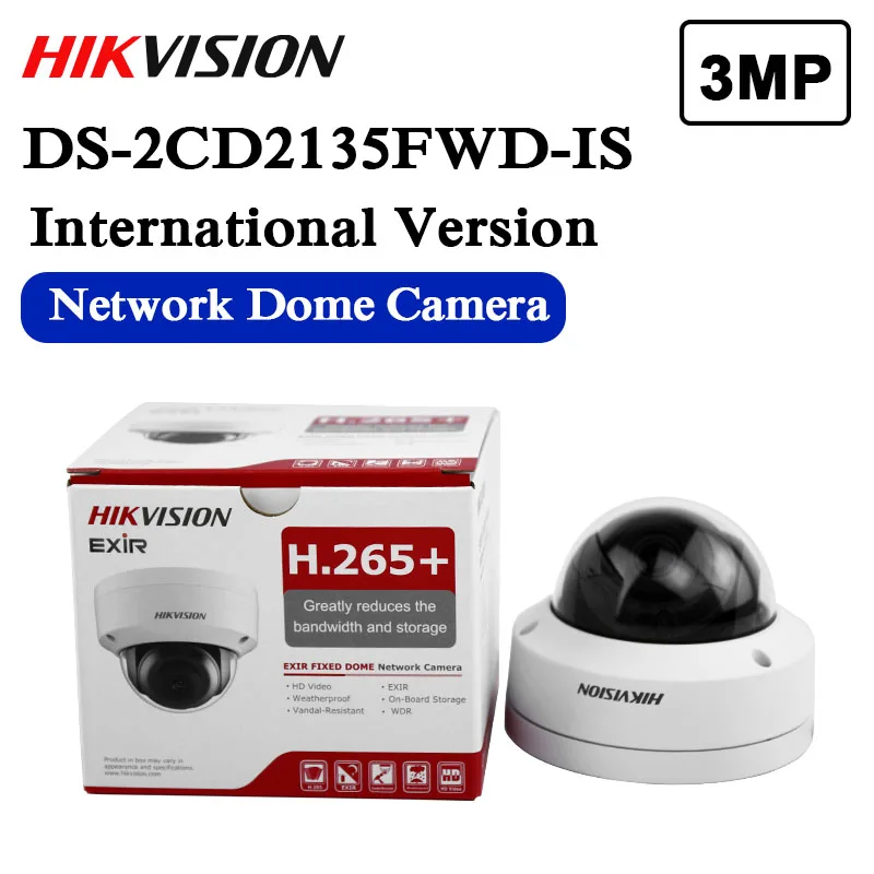 Новая английская версия DS 2CD2135FWD IS заменяемая стандартная 3MP Сетевая купольная