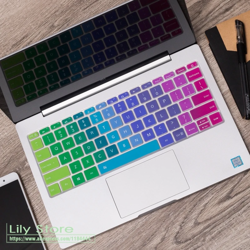 Цветной силиконовый чехол для клавиатуры Xiaomi Mi Notebook Air 13 3 защитная пленка дюймов