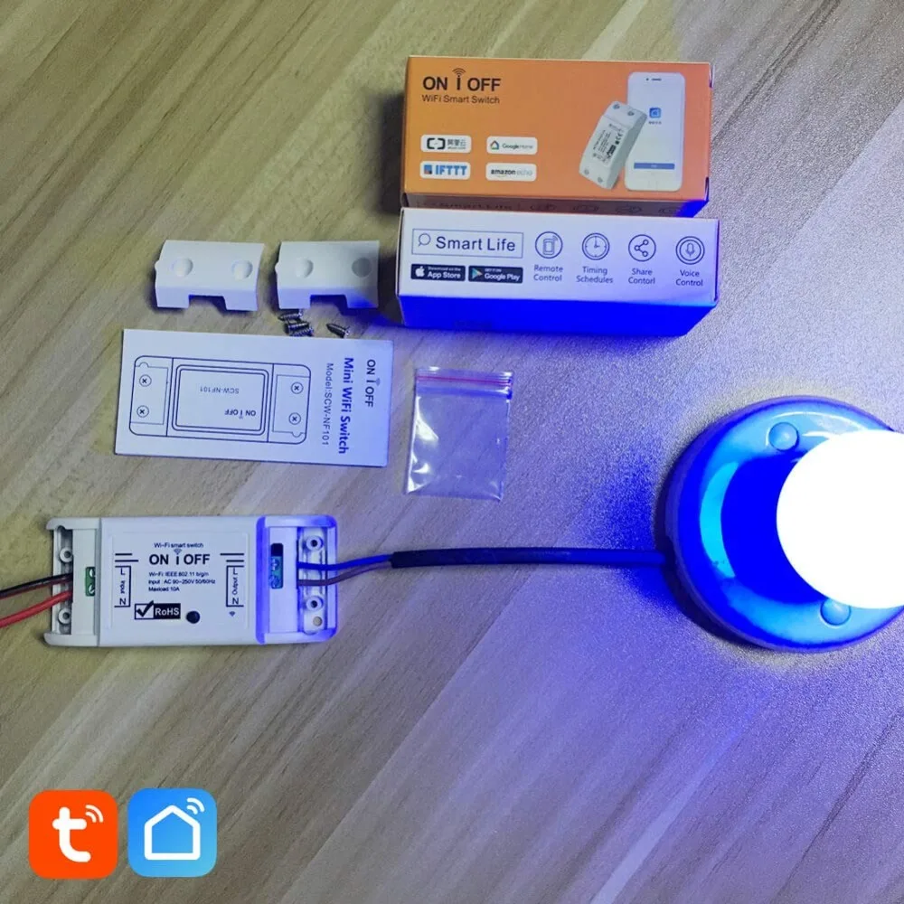 EACHEN WiFi смарт переключатель совместимый с Alexa голосовым управлением модуля DIY