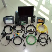 MB Star C4 Multiplexer SD C4 Diagnostic tool with for bmw icom a2 b c expert software 2017.12v 1tb hdd + x200t 4g touch laptop