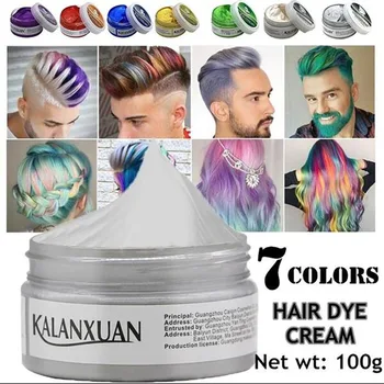 

Unisex Multi-Color Hair Dye Long Lasting Modeling Fashion DIY Hair Color Wax Mud Hair Dye Cream for Men