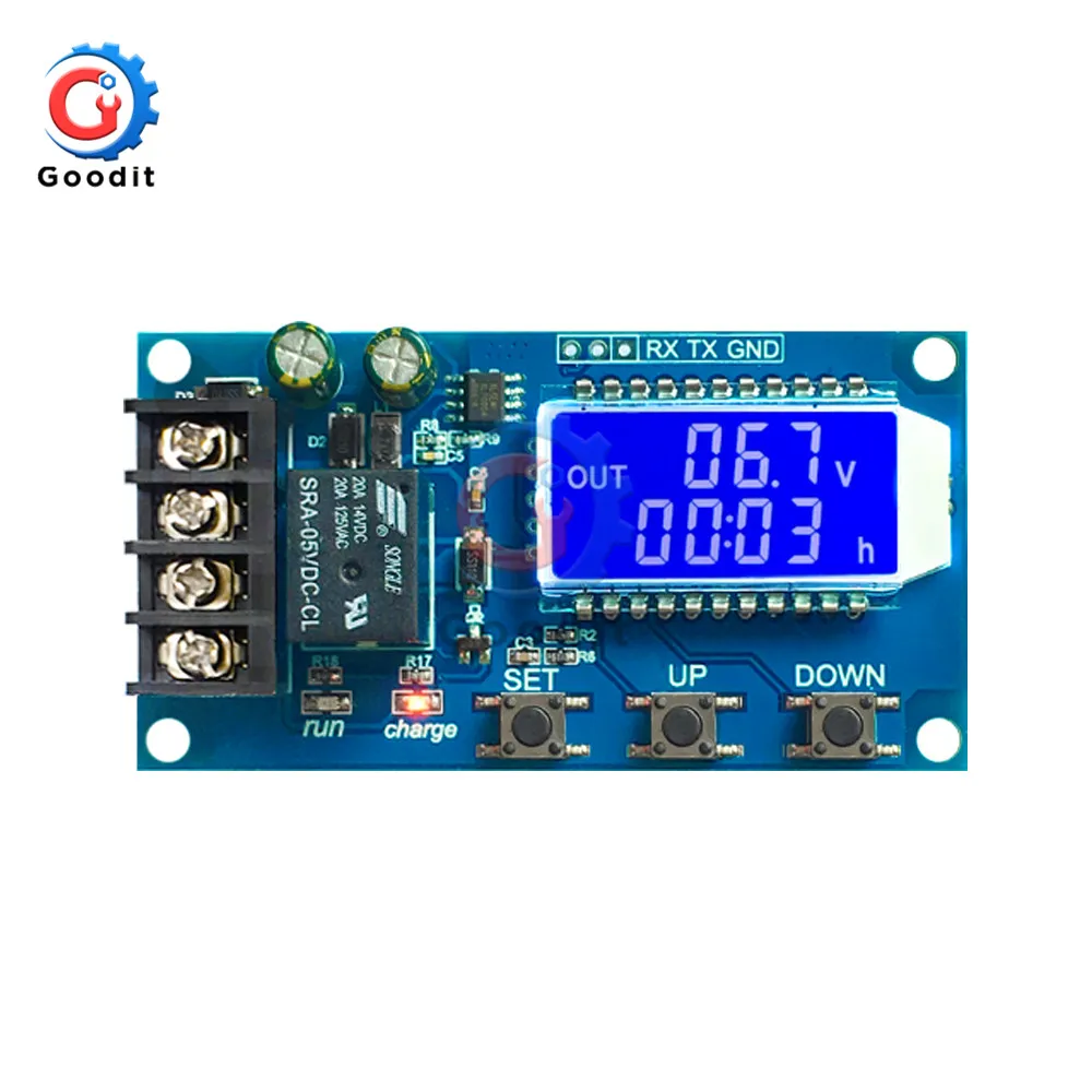 

DC 6-60V 10A LCD Solar Battery Charge Controller Protection Board charger Time switch 12v 24v 36v 48v battery capacity