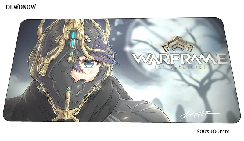 

warframe mouse pad gamer 80x40cm gaming mousepad locked edge notbook desk mat New arrival padmouse games pc gamer mats gamepad