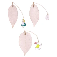 Ручной работы прекрасный металлический лист Закладка книга для чтения студенческие канцелярские принадлежности милый мультфильм