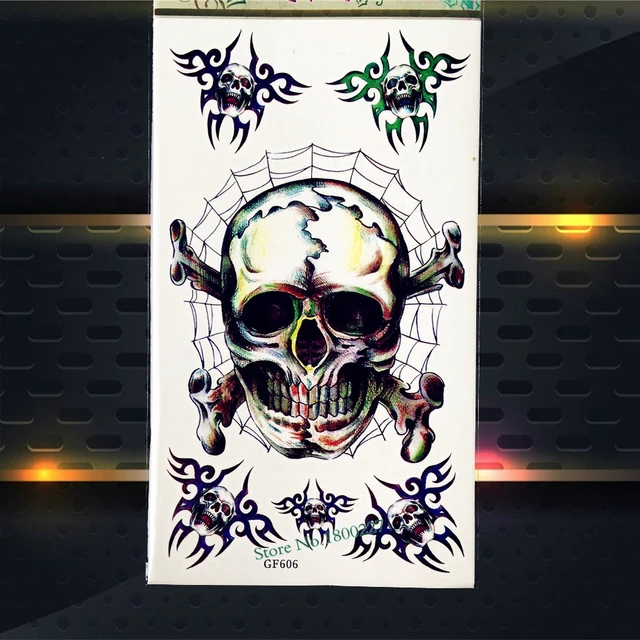3d spider skull temporary tattoo brain box waterproof henna tattoo 3d spider skull temporary tattoo brain box waterproof henna tattoo