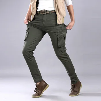 

2018 Fashion Cargo Pants Men Loose Baggy Tactical Trousers Men's Sweat Trousers Casual Clothing Male Overalls Mens Pants