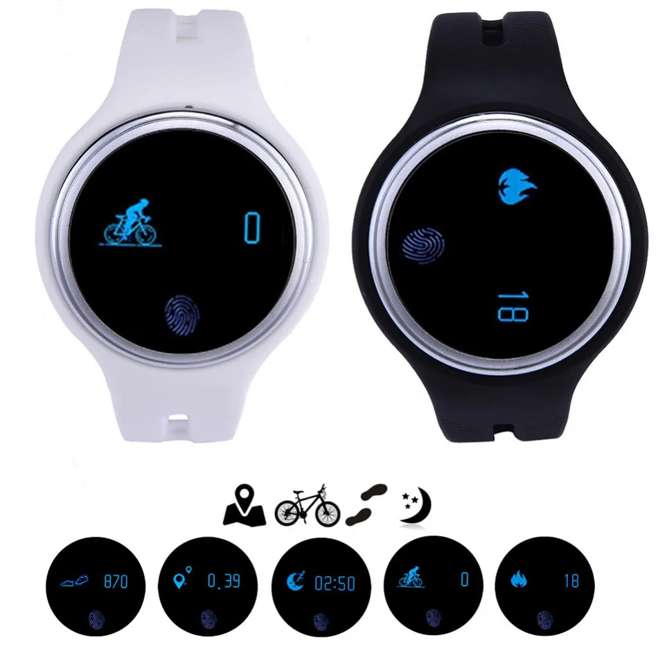 new E07 Bluetooth font b Smart b font Bracelet IP67 Waterproof Pedometer Fitness Tracker Sport Smartband