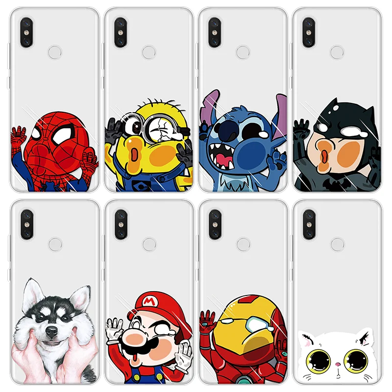 

Cute Cartoon TPU Coque For Xiaomi Redmi 4 4A 5 Plus 6 Pro 6A Mi A1 A2 5X 6X Note 3 4X 5 Pro 5A For Redmi Pocophone F1 Funda Case