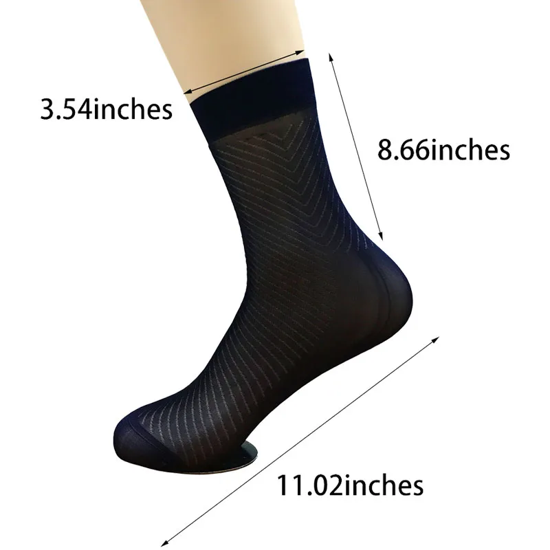10 Pairs Mens Silk Socks Breathable Pure Silk Socks Ultra thin Ankle