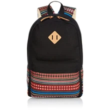 Lgfm-Женский винтажный Холщовый Рюкзак Ретро винтажный рюкзак для кемпинга пикника спорта университета рюкзак Школьный черный