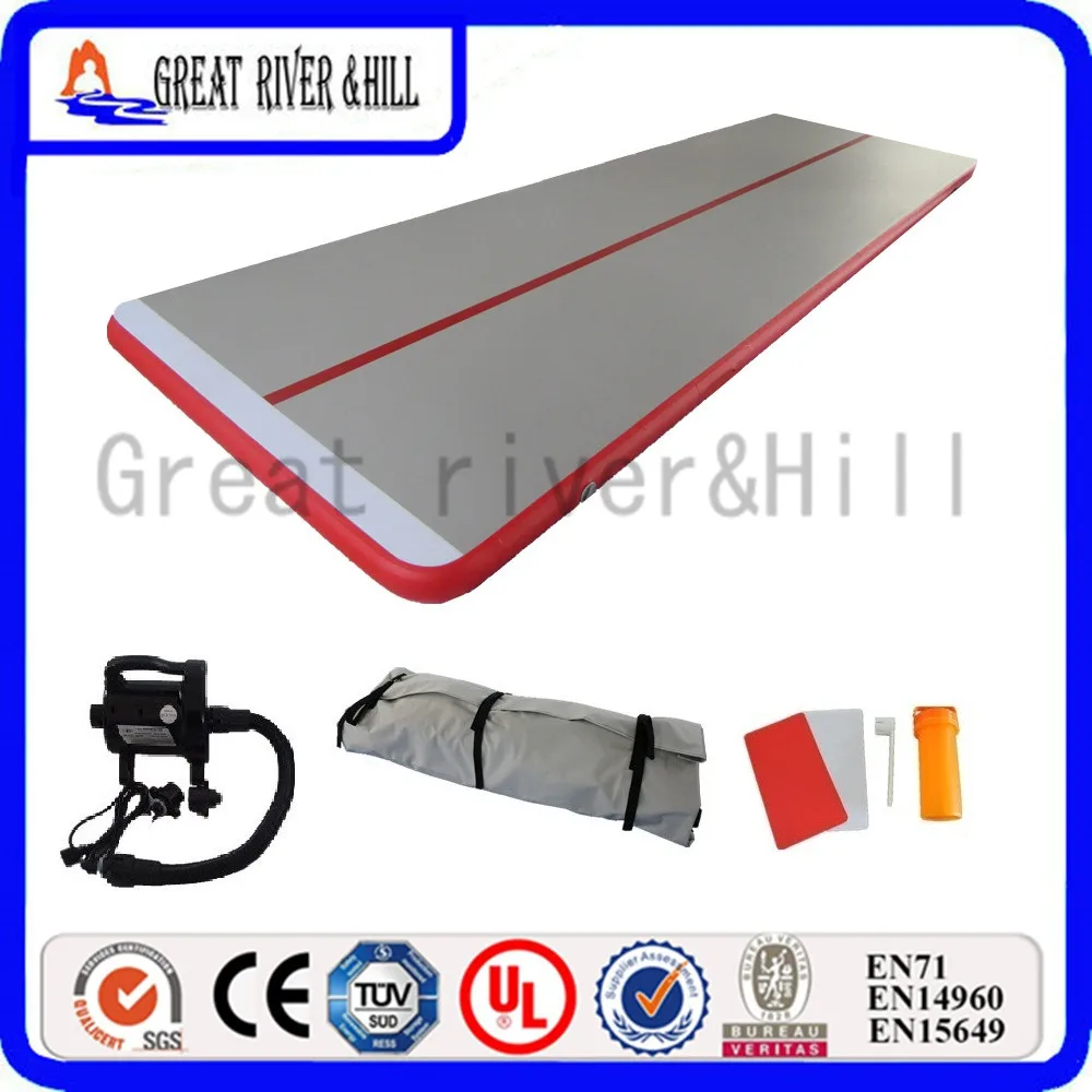 cheap outdoor inflatable air training track sporting mats for pool with