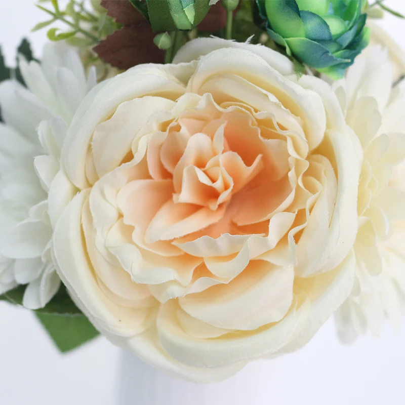 Artificial Wedding Bouquets for Brides New design Bruidsboeket Flors Silk Flowers Bouquets with Berry for Wedding Decoration (21)