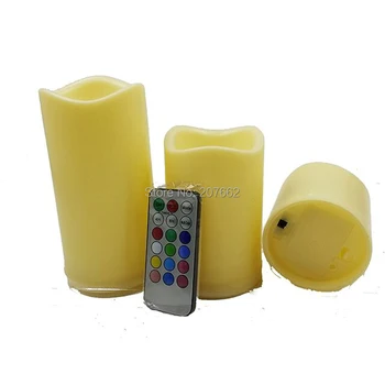 

2sets(6pcs) Wireless Remote Control Candle velas Operated LED Flameless Candles for Home Holiday birthday weddings Decoration