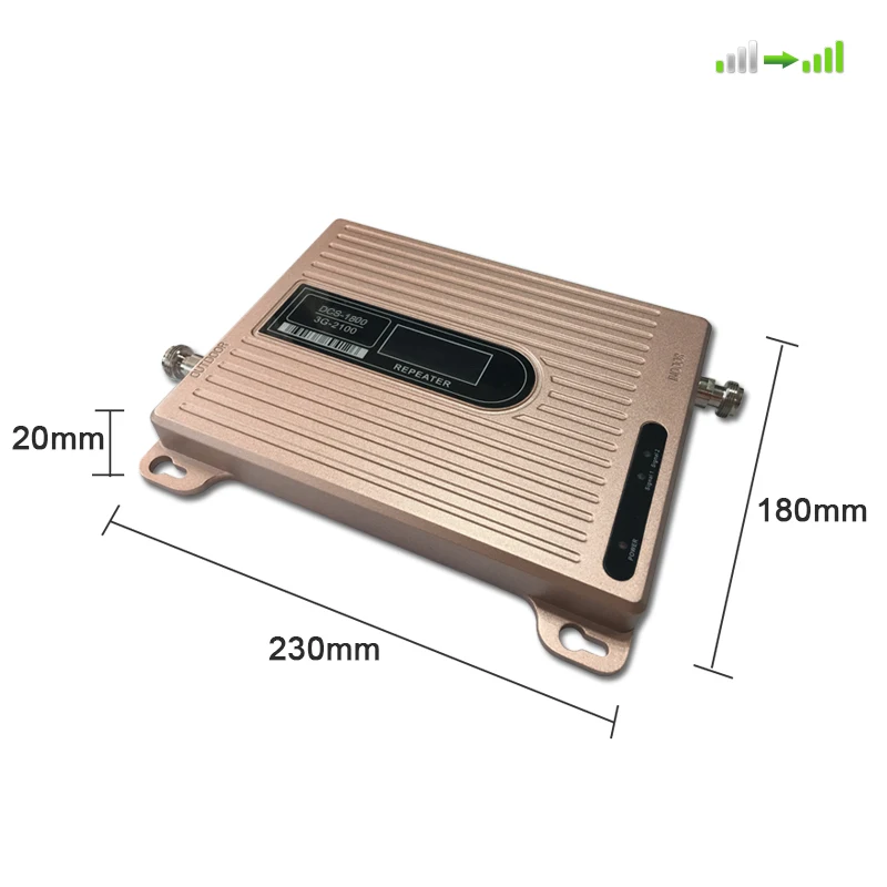 شاشة الكريستال السائل المزدوج الفرقة DCS 1800 mhz 3G WCDMA UMTS 2100 mhz مكرر إشارة المحمول 3g 4g هاتف محمول إشارة الداعم مكبر للصوت