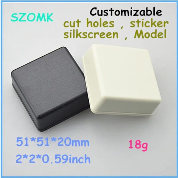 

outlet enclosure switch case plastic housing (10 pcs) 51*51*20mm instrument enclosure abs distribution box project case