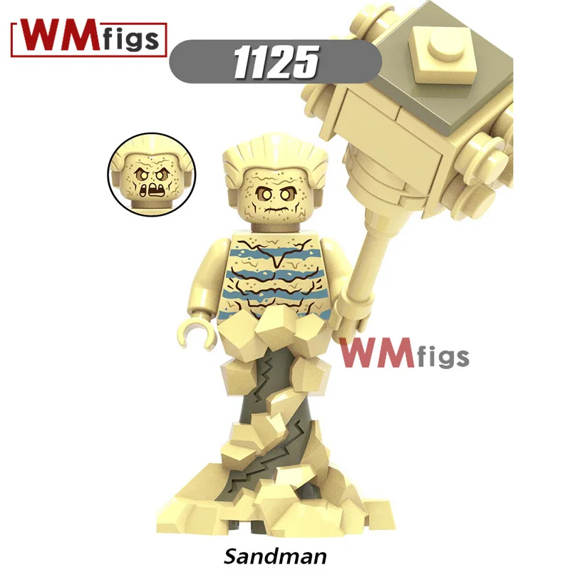 

Single Marvel Sandman Legoings Spiderman Supervillians Hydro-man Vulture Bombastic Bag man Figures Kit Building Blocks Kids Toys