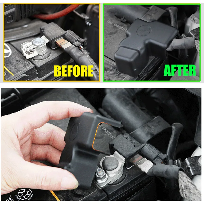 Battery Power Anode Negative Electrode Pole Terminal Cover For Hyundai I30  Elantra 10-17 Tucson TL Sonata 2015 2016 2017 2018