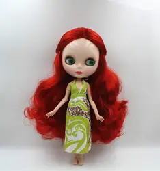 Кукла blygirl blyth красное вино кукла с волосами без одежды 30 см совместное тело 19 совместное DIY кукла может изменить макияж