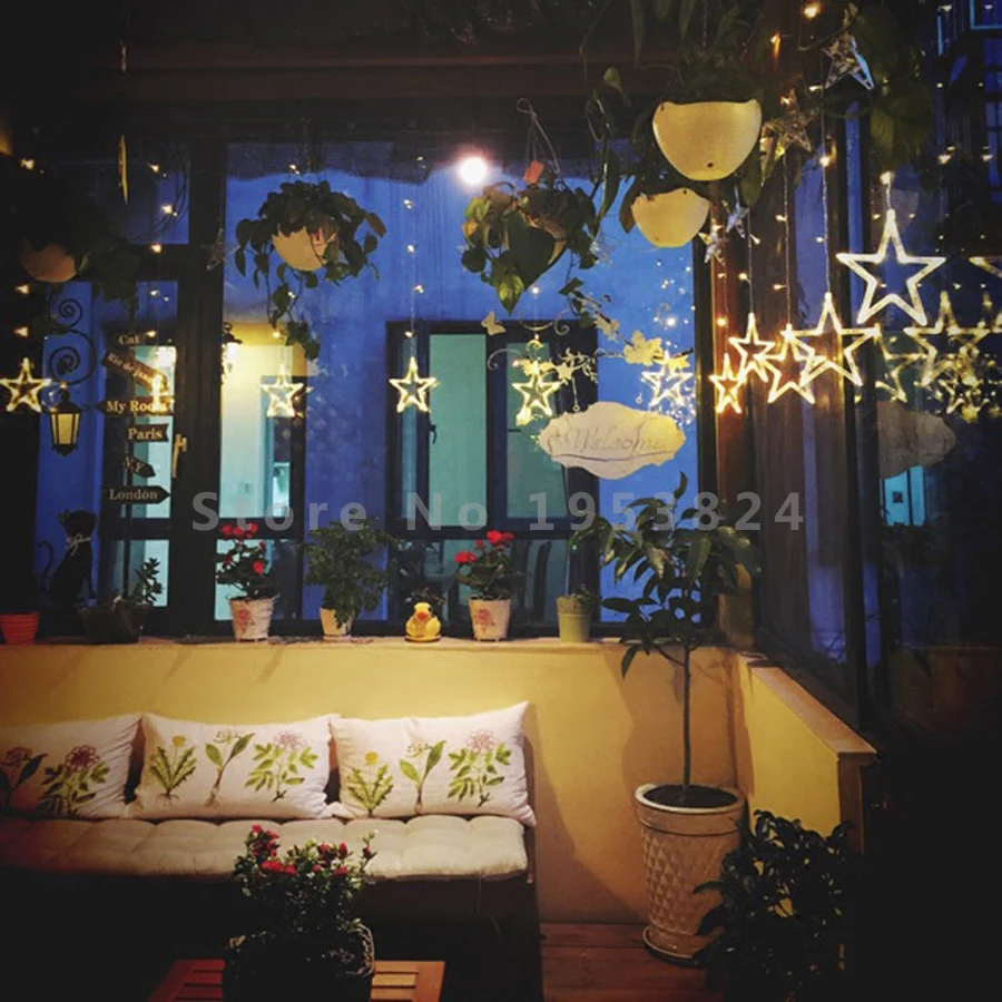 Star Curtain LED String Lights (6)