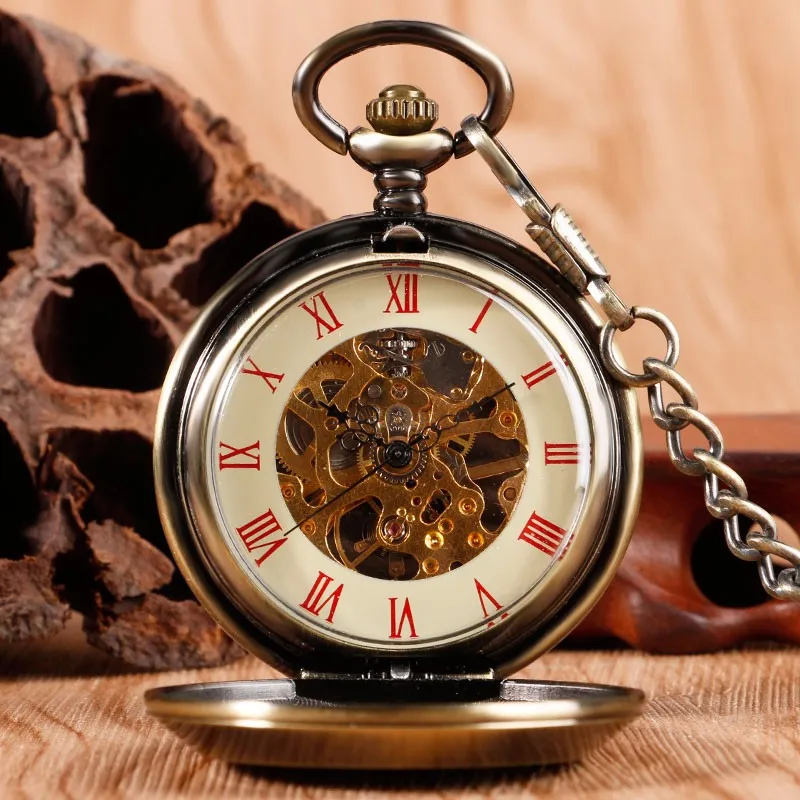 Винтаж бронзовый коммунизм значок русский механический ручной взвод карманные часы для мужчин женщин специальный подарок Рождество Н