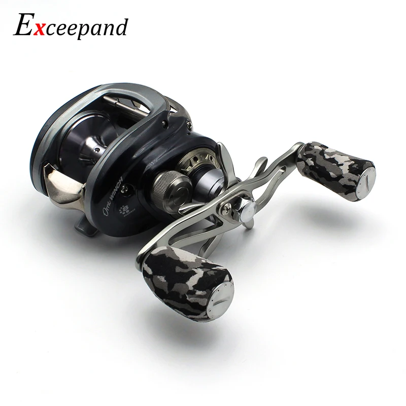 Exceepand Gray CAMO Knob Grip Gunsmoke Color Metal Handle Fishing Reel Handle for Abu Garcia Daiwa Saltwater Baitcasting Reel Exceepand Gray CAMO Knob Grip Gunsmoke Color Metal Handle Fishing Reel Handle for Abu Garcia Daiwa Saltwater Baitcasting Reel