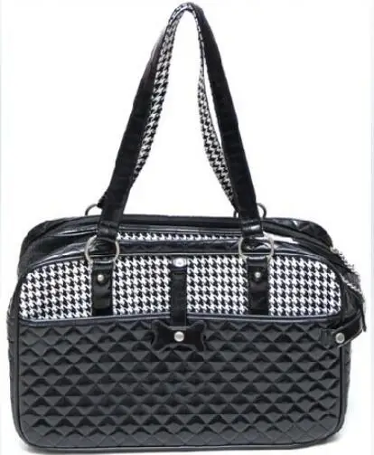 Fashion Luxury PU Leather Small Cat Dog Carrier Pet Bag Outdoor Travel Carri Tote Bag Portable Pet Dog Handbag