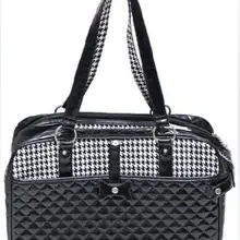 Fashion Luxury PU Leather Small Cat Dog Carrier Pet Bag Outdoor Travel Carri Tote Bag Portable Pet Dog Handbag