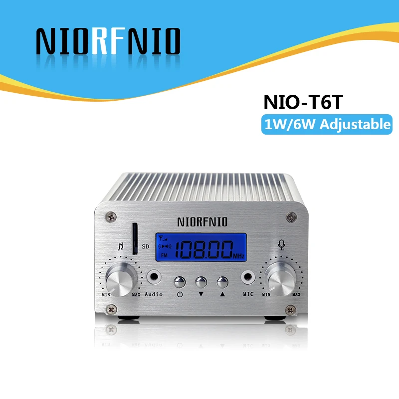 Бесплатная доставка nio-t6t 1 Вт/6 Вт стерео PLL Аудио карты памяти игра fm Радио оборудование для личного Радио станция