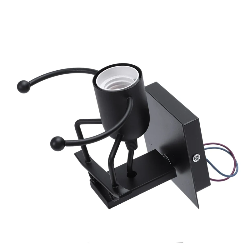 

Modern Cartoon Iron Wall Light Led Creative Mounted Bedside Sconce Lamp For Kids Baby Room