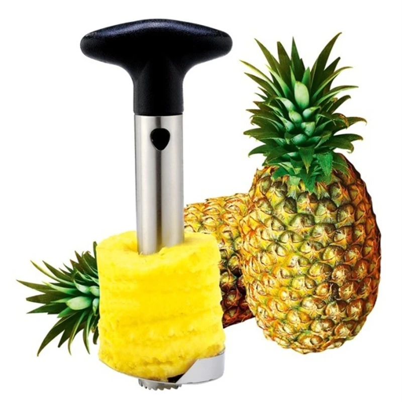 

1Pc New Stainless Steel Easy To Use Pineapple Peeler Accessories Pineapple Slicers Fruit Knife Cutter Corer Slicer Kitchen Tools