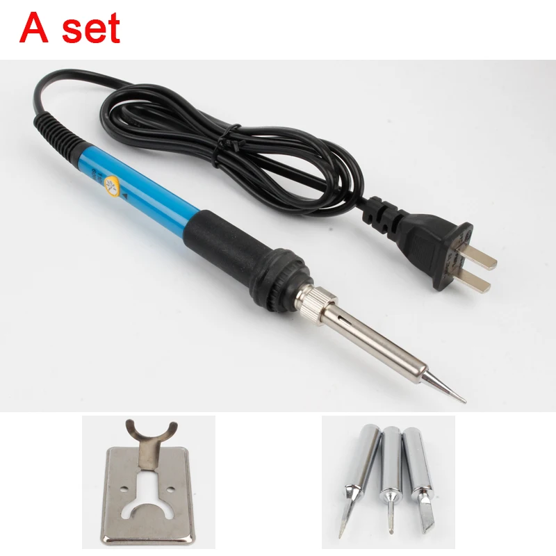 Electric Soldering Iron with regulator 220V 60W Welding Solder Rework Station Adjustable Temperature soldering station  (6)