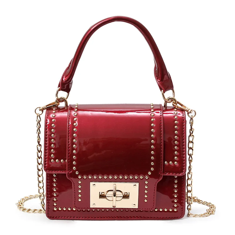 

2019 New Women's Bags Designer Chain Rivet Shoulder Messenger Bag Luxury Handbags Women Bags Female Handbag Crossbody
