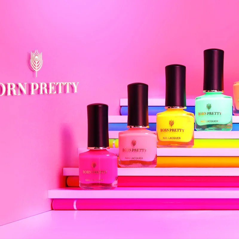 BORN PRETTY 6 мл неоновые, флюоресцентные лаки для ногтей Летняя серия красочный лак для ногтей Дизайн Лак для ногтей лак для ногтей