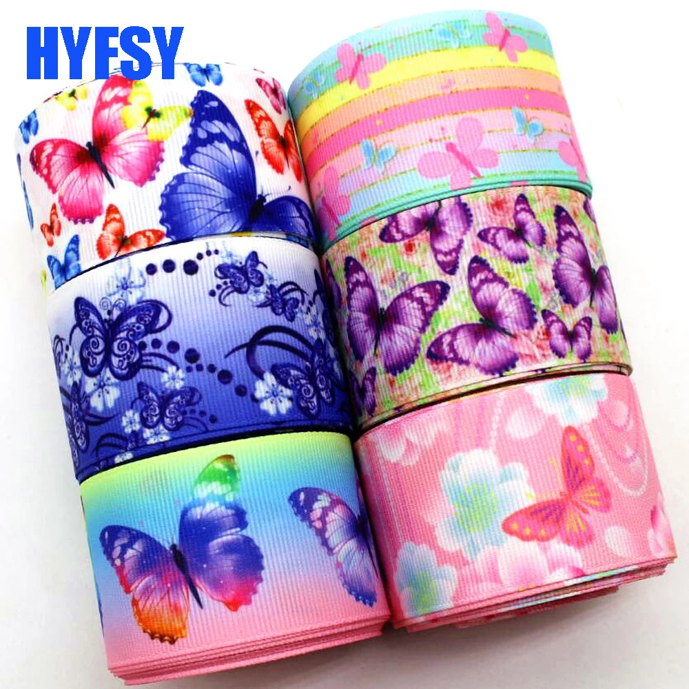 1 ‘25 1 1/2 38mm cartoon ribbon butterfly 10 yards DIY handmade