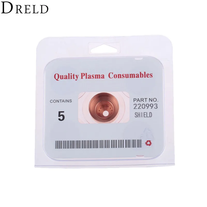 DRELD 5pcs 105A Shield 220993 for 65 85 105 Plasma Cutting Torch Consumables Mechanized Processes Welding & Soldering Supplies DRELD 5pcs 105A Shield 220993 for 65 85 105 Plasma Cutting Torch Consumables Mechanized Processes Welding & Soldering Supplies